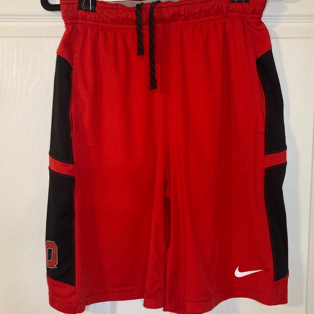 Nike Dri-FIT Men's Red & Black Ohio State Buckeyes Basketball Shorts - Size S
